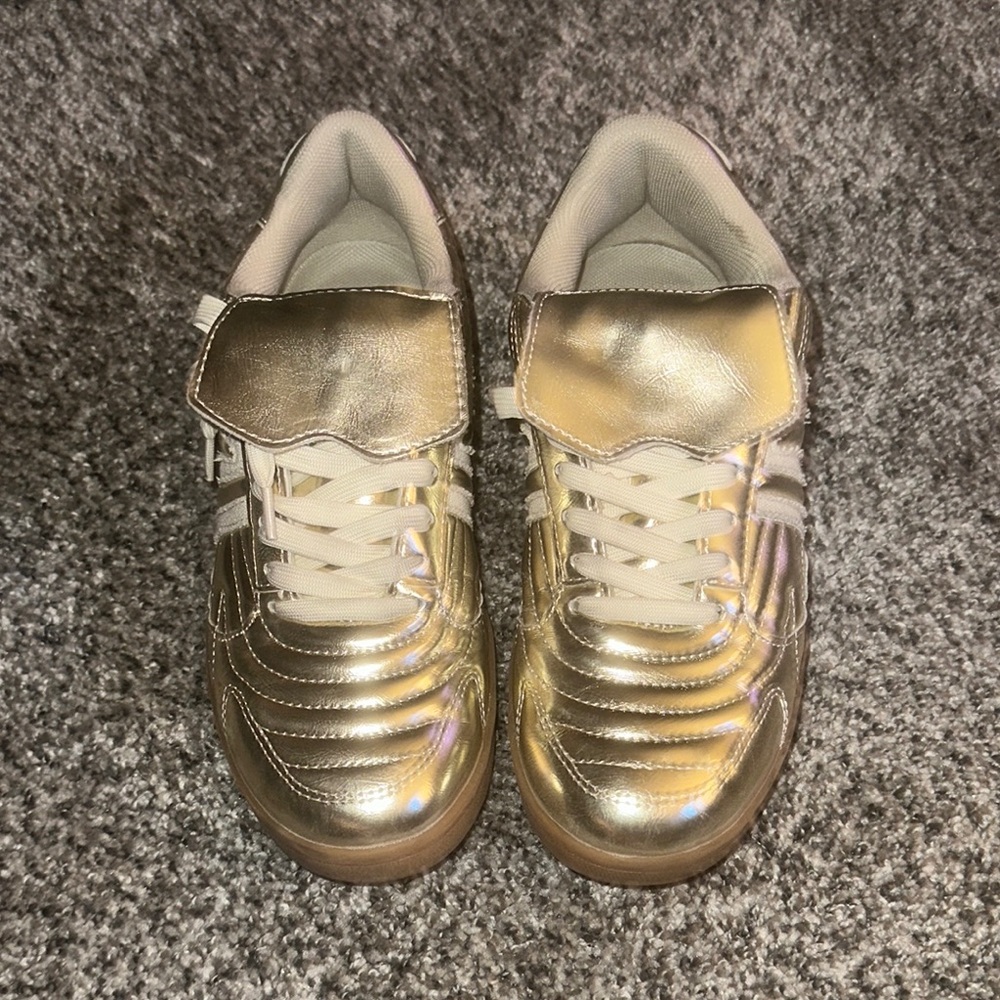 Steve Madden Gold Sneakers
